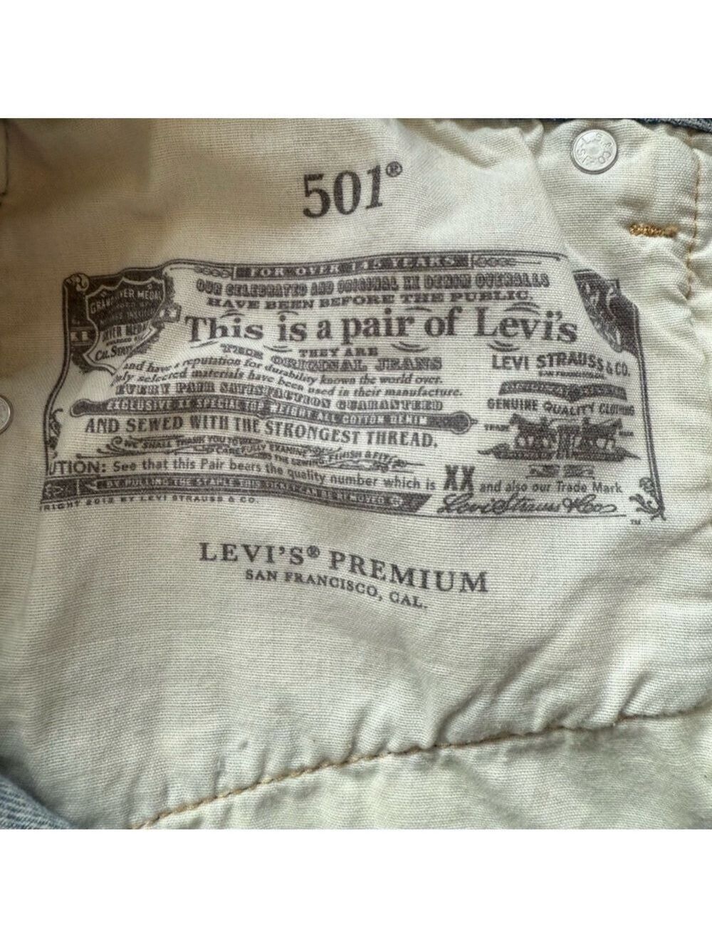 LEVI’S❤️ 501 Women’s High-Rise Distressed Denim Shorts 👖👟💃 Size 27 - Picture 7 of 15